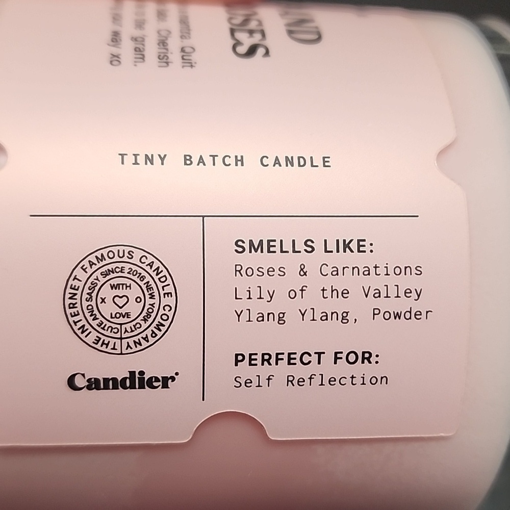 Candier Candle "Girl, stop and smell the roses" - Picture 3 of 3